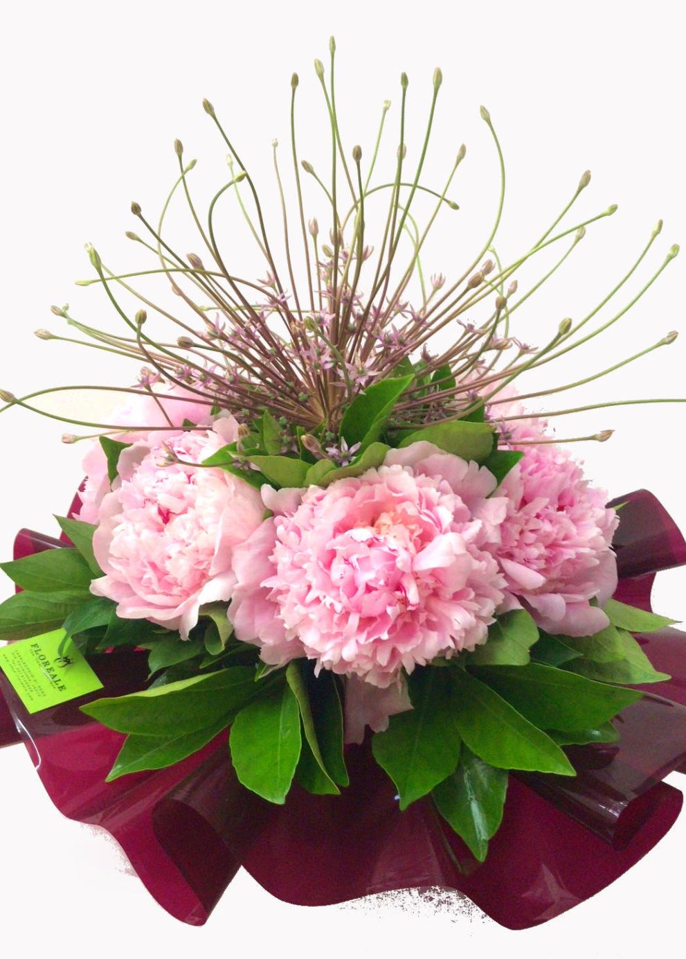 Bouquet con Allium schubertii